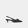 Azaro Slingback topuklu ayakkabı, Kitten topuk