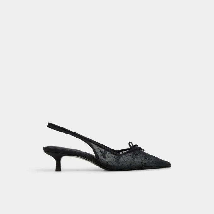 Azaro Slingback topuklu ayakkabı, Kitten topuk