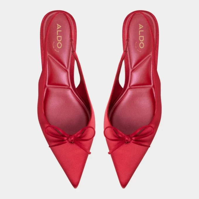 Azizza Slingback kedi topuklu ayakkabı, Kedi topuklu