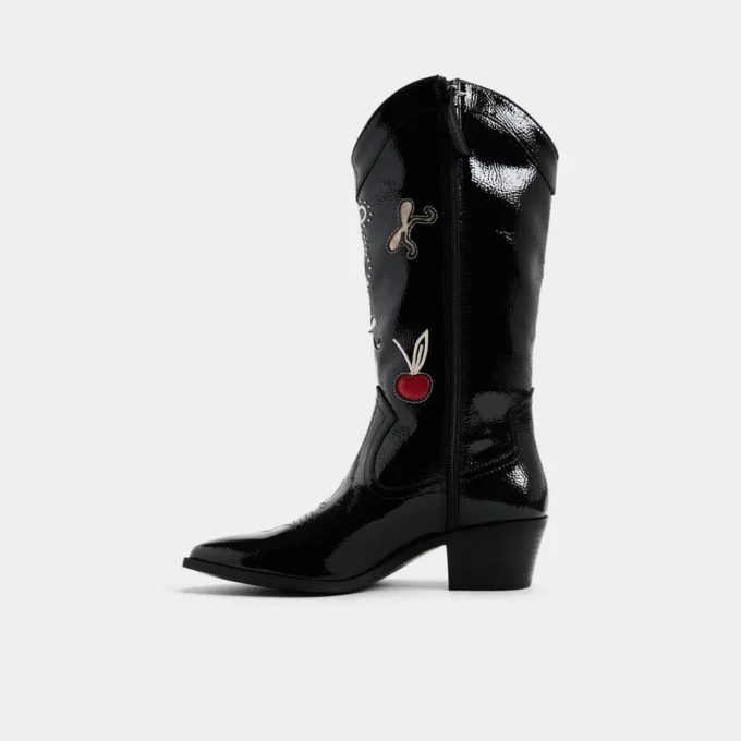Cherrily Western diz boyu çizme