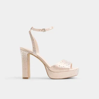 Chicgleam Bantlı topuklu sandalet, Platform