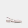 Clementinne Slingback balerin ayakkabısı, Blok topuk
