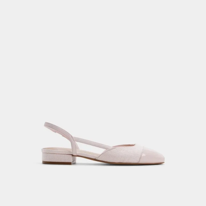 Clementinne Slingback balerin ayakkabısı, Blok topuk