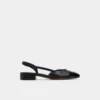 Clementinne Slingback balerin ayakkabısı, Blok topuk