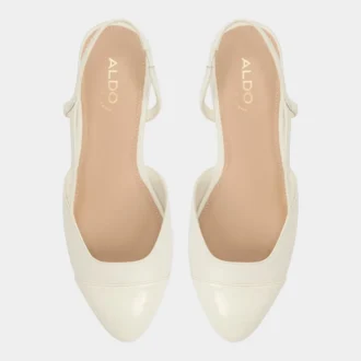 Clementinne Slingback balerin ayakkabısı, Blok topuk
