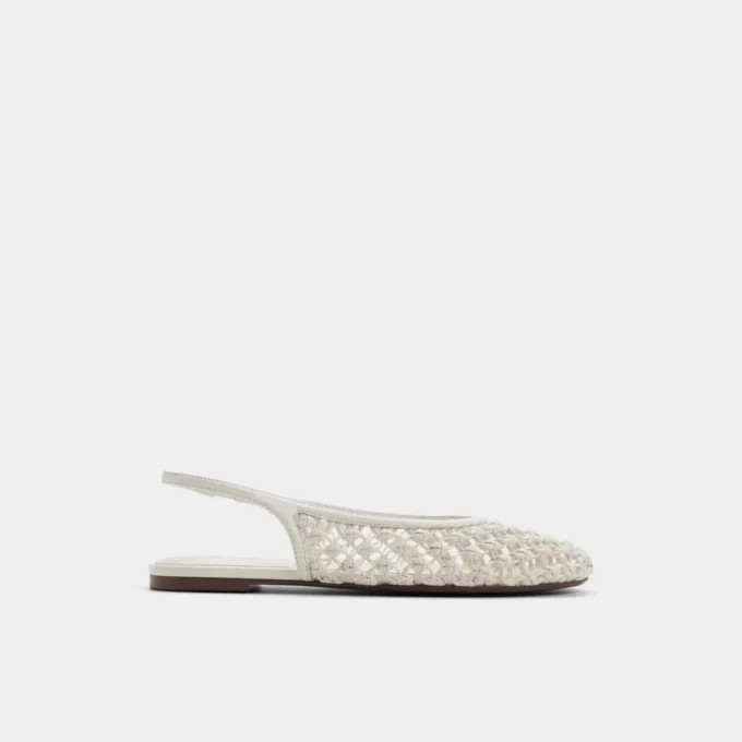 Damla Desenli Slingback Babet