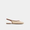 Damla Desenli Slingback Babet