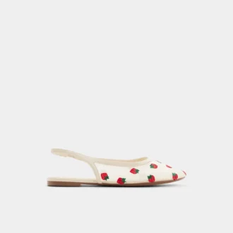 Damla Desenli Slingback Babet