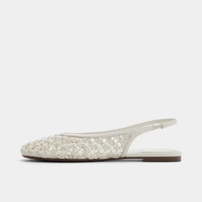 Damla Desenli Slingback Babet