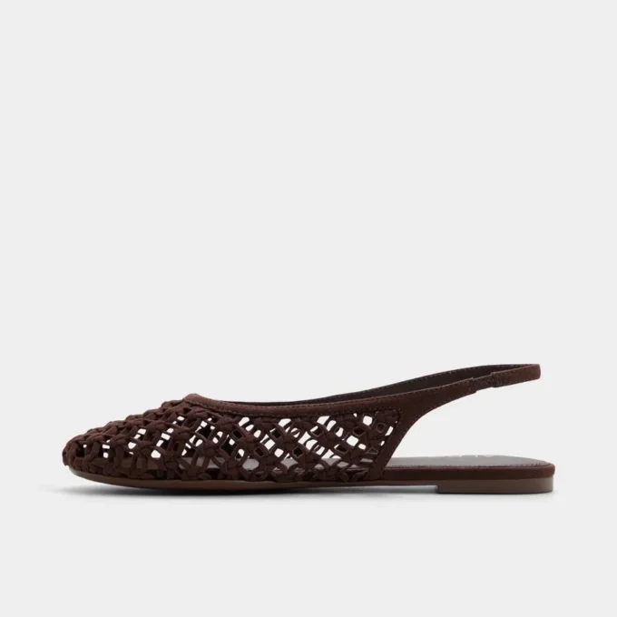 Damla Desenli Slingback Babet