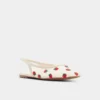 Damla Desenli Slingback Babet