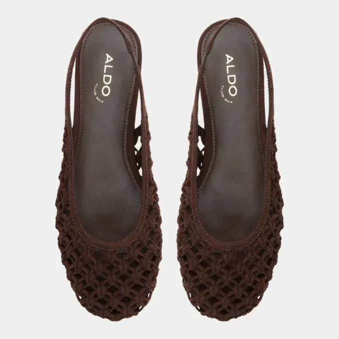 Damla Desenli Slingback Babet