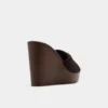 Düz tabanlı wedge sandalet, wedge topuk