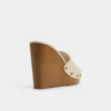 Düz tabanlı wedge sandalet, wedge topuk