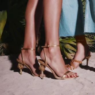 Flaming Strappy topuklu sandalet, Stiletto topuk