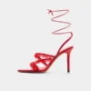 Flaming Strappy topuklu sandalet, Stiletto topuk