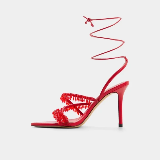 Flaming Strappy topuklu sandalet, Stiletto topuk