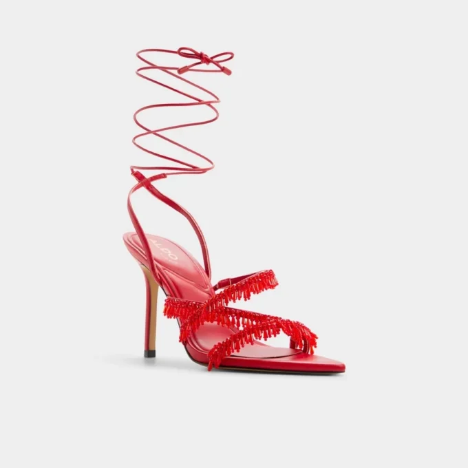Flaming Strappy topuklu sandalet, Stiletto topuk