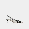 Gabriellie Slingback kedi topuklu ayakkabı, Kedi topuklu