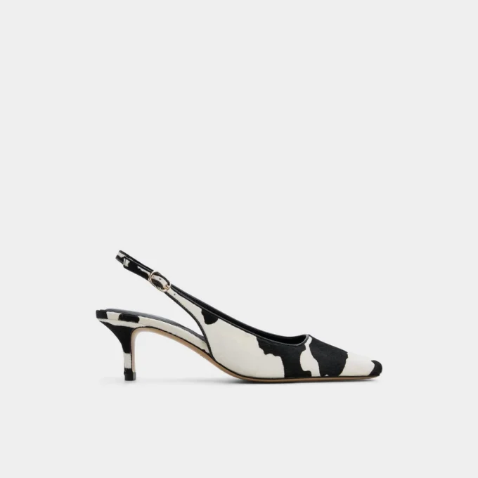 Gabriellie Slingback kedi topuklu ayakkabı, Kedi topuklu