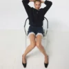 Gabriellie Slingback kedi topuklu ayakkabı, Kedi topuklu