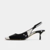 Gabriellie Slingback kedi topuklu ayakkabı, Kedi topuklu