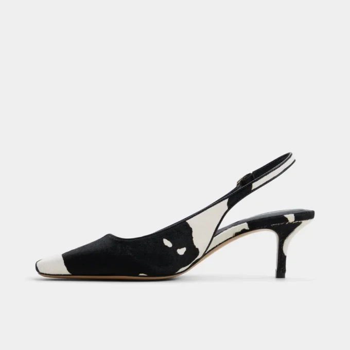 Gabriellie Slingback kedi topuklu ayakkabı, Kedi topuklu
