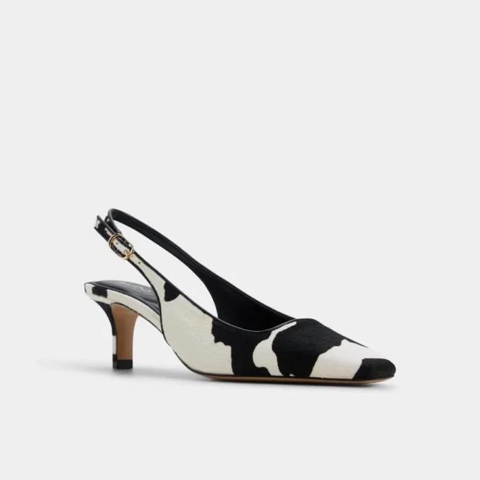 Gabriellie Slingback kedi topuklu ayakkabı, Kedi topuklu