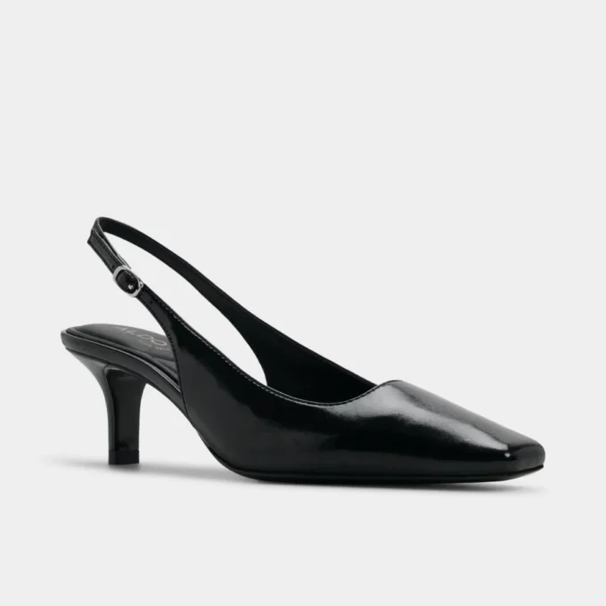 Gabriellie Slingback kedi topuklu ayakkabı, Kedi topuklu