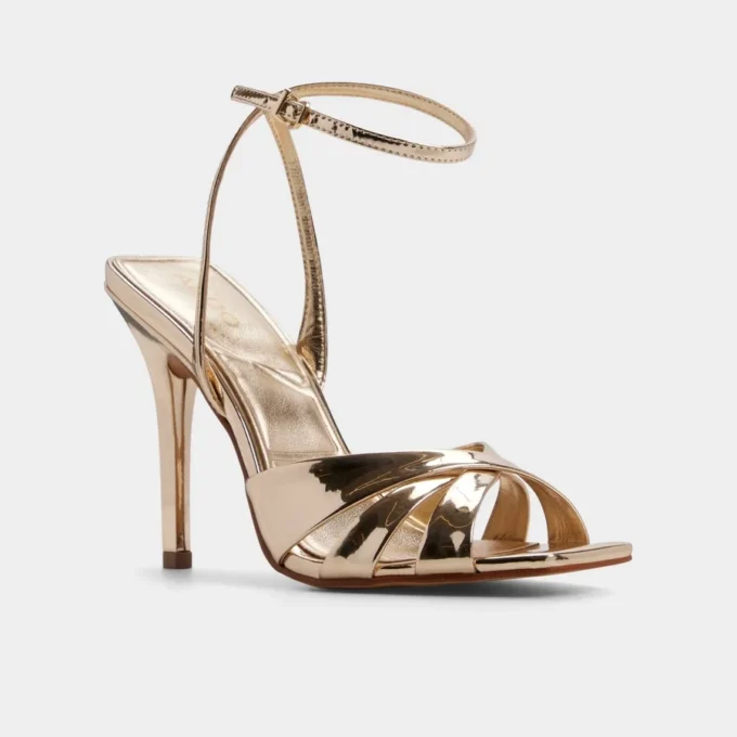 Meteora Bantlı topuklu sandalet, Stiletto topuk
