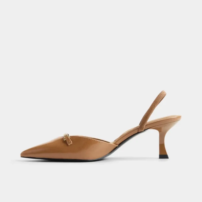 Nailah-xt Slingback yüksek topuklu ayakkabı, Kitten topuk
