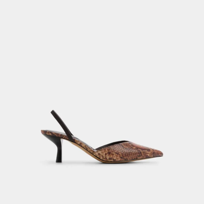 Re-olivia Slingback yüksek topuklu, Kitten topuk