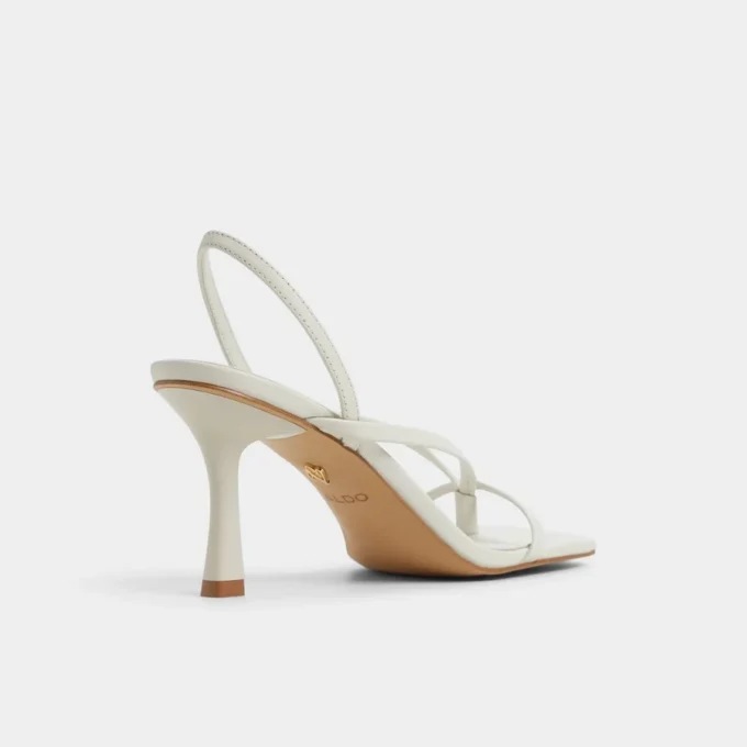 Riva Arkası Açık Topuklu Sandalet, Stiletto Topuk