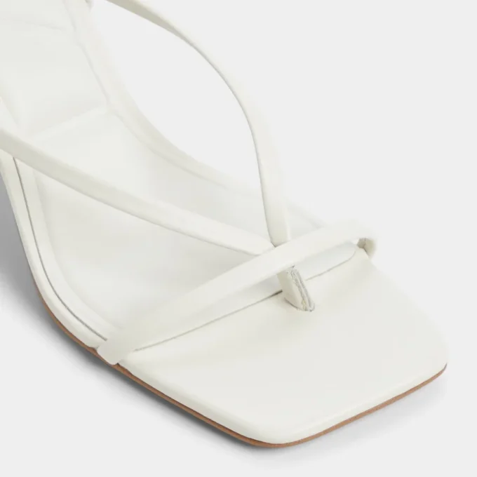 Riva Arkası Açık Topuklu Sandalet, Stiletto Topuk