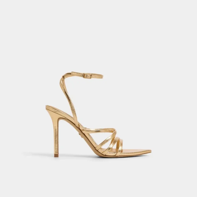 Solania Bantlı topuklu sandalet, Stiletto topuk