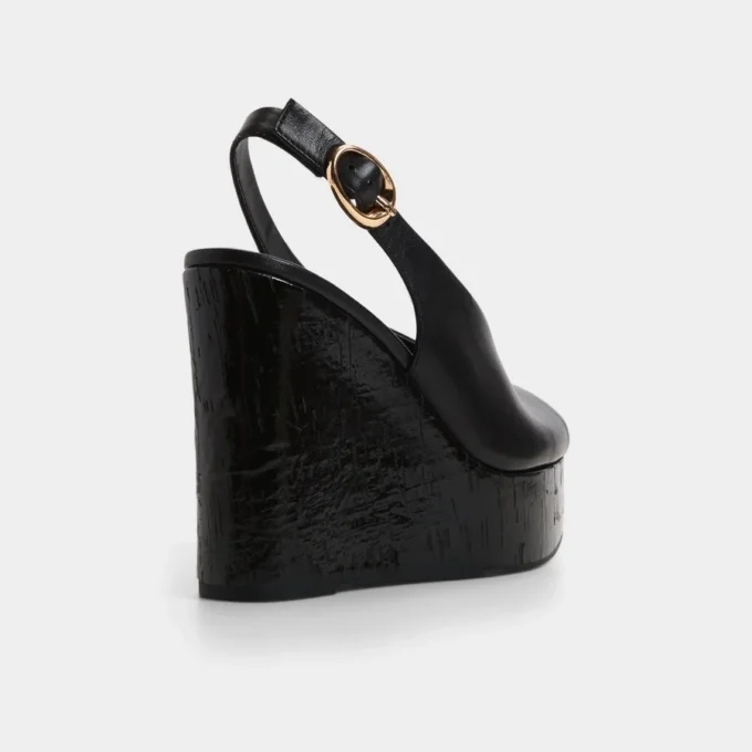 Tatianah Slingback topuklu sandalet, Kama topuk Tatianah Slingback topuklu sandalet, Kama topuk