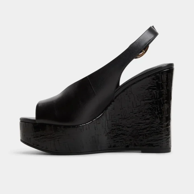 Tatianah Slingback topuklu sandalet, Kama topuk Tatianah Slingback topuklu sandalet, Kama topuk