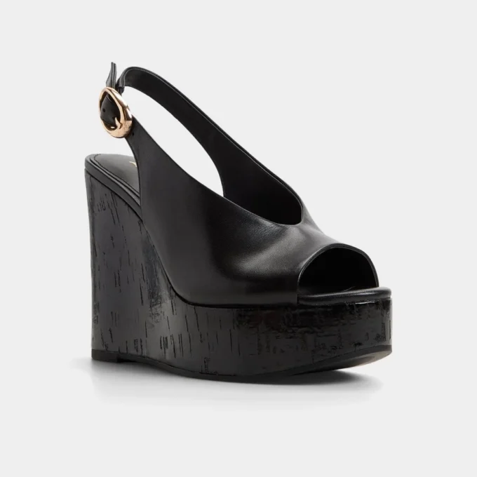 Tatianah Slingback topuklu sandalet, Kama topuk Tatianah Slingback topuklu sandalet, Kama topuk