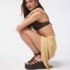 Timber Strappy wedge sandalet, Kama topuk